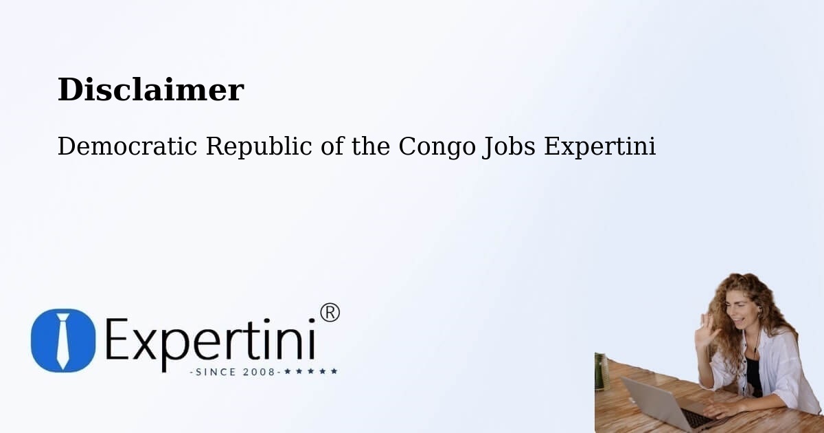 Disclaimer – Basoko - Democratic Republic of the Congo Jobs Expertini